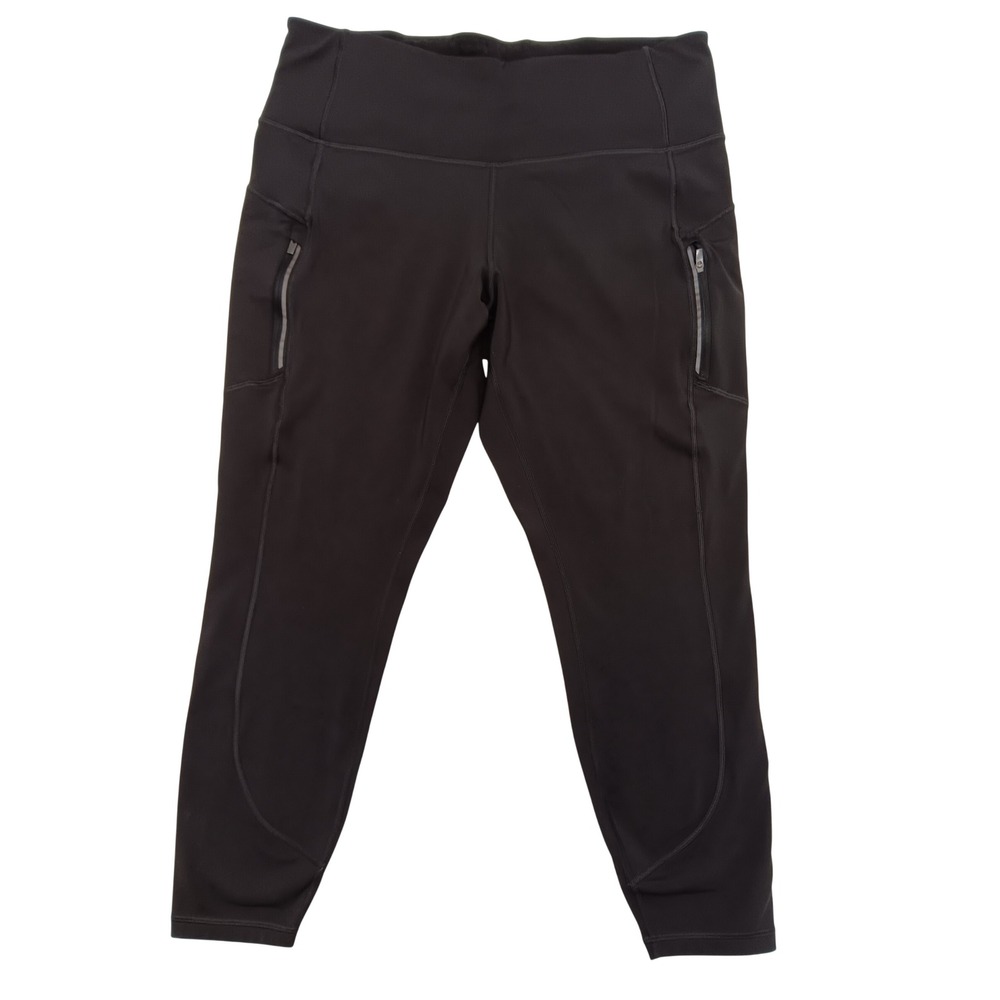 Athleta Rainier Tight Black High Rise Zipper Pocket Leggings Plus Size 1X